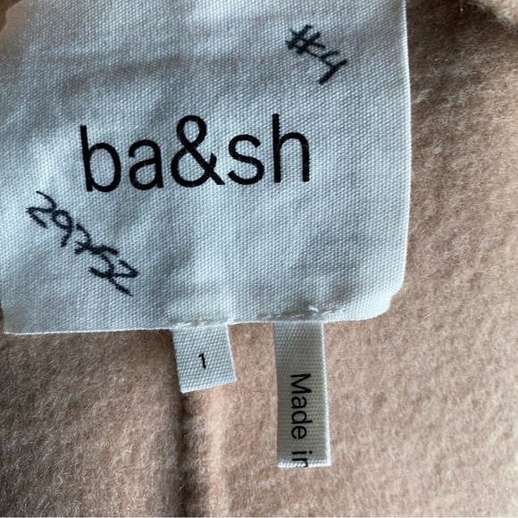 BA&SH Blame Belted Brushed Wool Short Coat - 1 (S) - Picture 12 of 15